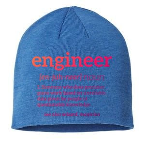 Engineer Definition Funny Civil Engineering Major Electrical Gift Sustainable Beanie