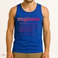 Engineer Definition Funny Civil Engineering Major Electrical Gift Tank Top