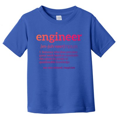 Engineer Definition Funny Civil Engineering Major Electrical Gift Toddler T-Shirt