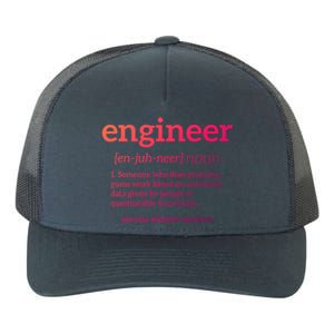 Engineer Definition Funny Civil Engineering Major Electrical Gift Yupoong Adult 5-Panel Trucker Hat