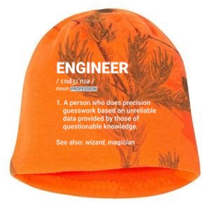 Engineer Definition Funny Gift Geeky Engineering Funny Gift Kati - Camo Knit Beanie