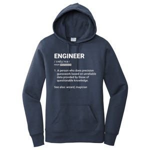 Engineer Definition Funny Gift Geeky Engineering Funny Gift Women's Pullover Hoodie