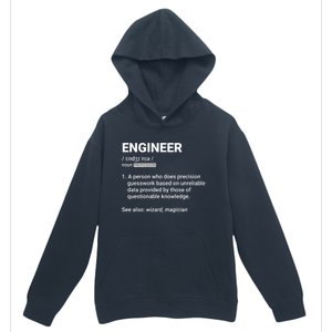 Engineer Definition Funny Gift Geeky Engineering Funny Gift Urban Pullover Hoodie