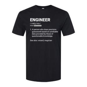 Engineer Definition Funny Gift Geeky Engineering Funny Gift Softstyle CVC T-Shirt