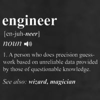 Engineer Definition Funny Engineering Mechanical Civil 7 Panel Mesh Trucker Snapback Hat