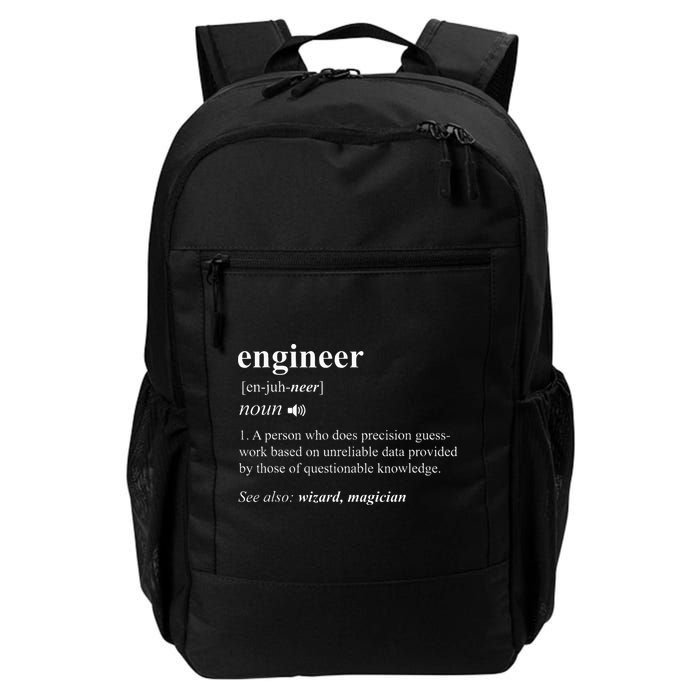 Engineer Definition Funny Engineering Mechanical Civil Backpack