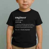 Engineer Definition Funny Engineering Mechanical Civil Toddler T-Shirt