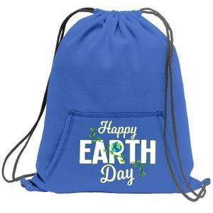 Earth Day Gift Happy Earth Day Be Kind To Our Home Gift Fun Design Funny Gift Sweatshirt Cinch Pack Bag