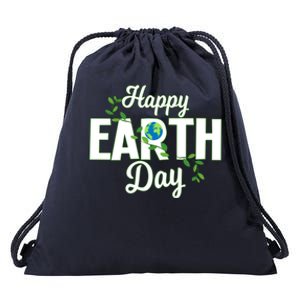 Earth Day Gift Happy Earth Day Be Kind To Our Home Gift Fun Design Funny Gift Drawstring Bag