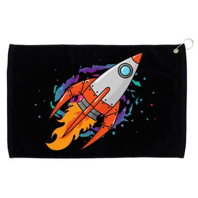 Exploring Distant Galaxies In A Spaceship Grommeted Golf Towel