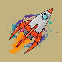 Exploring Distant Galaxies In A Spaceship Button