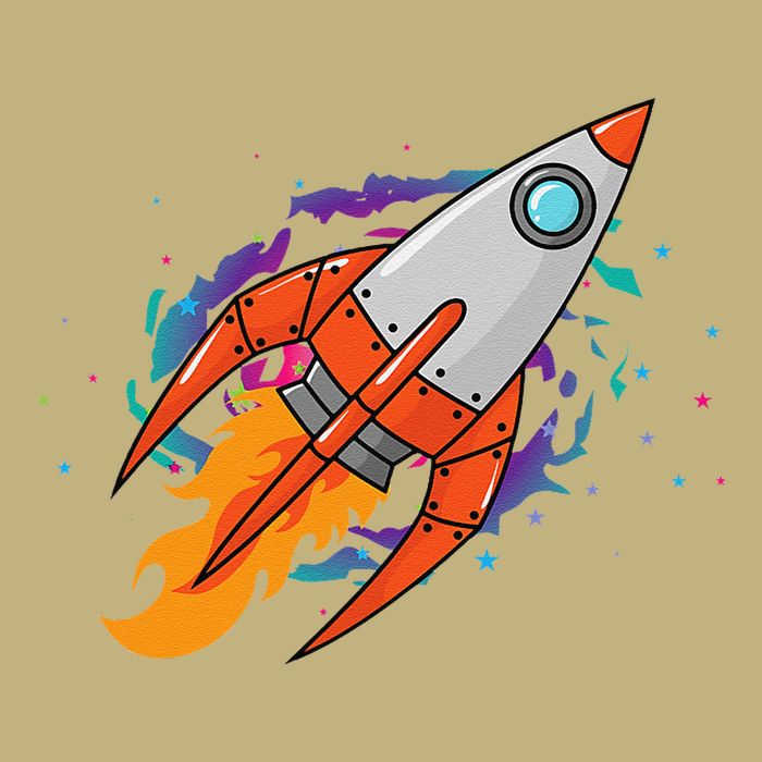 Exploring Distant Galaxies In A Spaceship Button