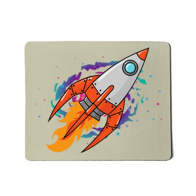 Exploring Distant Galaxies In A Spaceship Mousepad