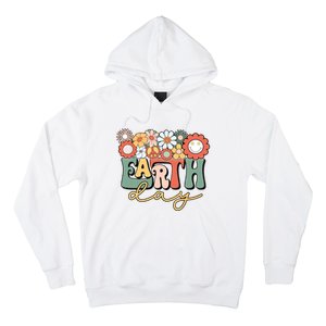 Earth Day Groovy Flower Lover Planet World Environmental Hoodie