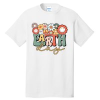 Earth Day Groovy Flower Lover Planet World Environmental Tall T-Shirt