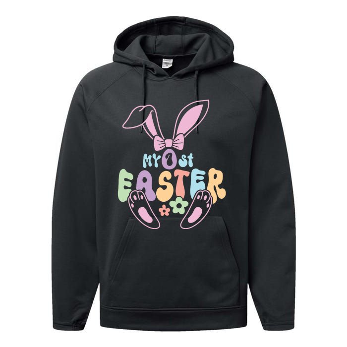 Easter Day Gift My 1st Easter Performance Fleece Hoodie