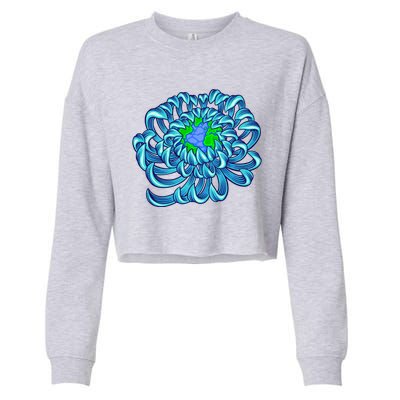 Earth Day Gift 53rd Anniversary Happy Earth Day Tee Rose Gift Cropped Pullover Crew