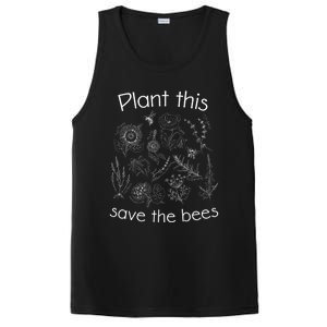 Earth Day Gardener Plant These Save The Bees Funny Gift PosiCharge Competitor Tank