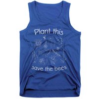 Earth Day Gardener Plant These Save The Bees Funny Gift Tank Top