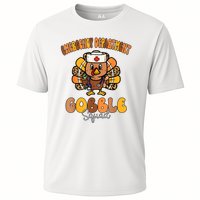 Emergency Department Gobble Squad Thanksgiving Er Nurse Fall Cooling Performance Crew T-Shirt