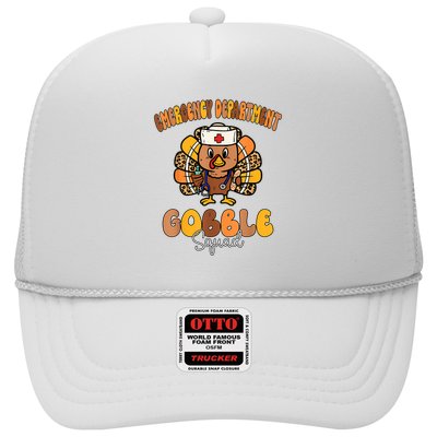Emergency Department Gobble Squad Thanksgiving Er Nurse Fall Trucker Hat