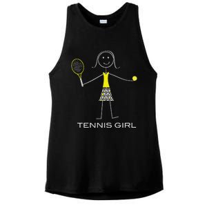 Ennis Design Girl Ennis Player Ladies PosiCharge Tri-Blend Wicking Tank