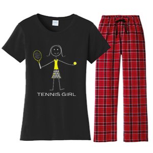 Ennis Design Girl Ennis Player Women's Flannel Pajama Set