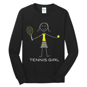 Ennis Design Girl Ennis Player Tall Long Sleeve T-Shirt