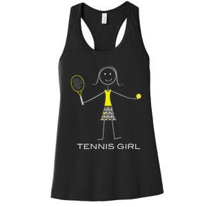 Ennis Design Girl Ennis Player Women's Racerback Tank