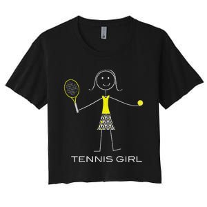 Ennis Design Girl Ennis Player Women's Crop Top Tee