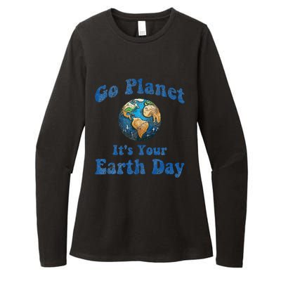 Earth Day Go Planet It's Your Earth Day Vintage Earth Day Womens CVC Long Sleeve Shirt