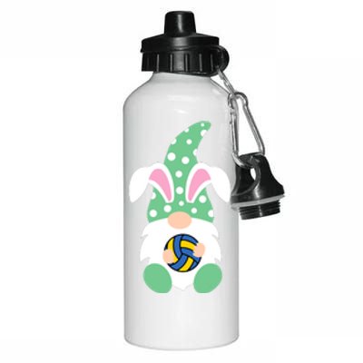 Easter Day Gnome Hug Volleyball Easter Bunny Spring Gnome Aluminum Water Bottle 