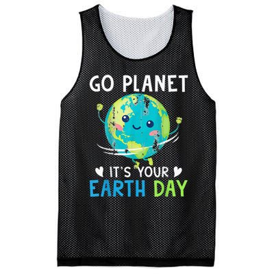 Earth Day Go planet It's Your Earth Day Mesh Reversible Basketball Jersey Tank