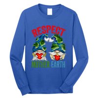 Earth Day Gnome For Hippies And Teacher Respect Mother Earth Gift Long Sleeve Shirt