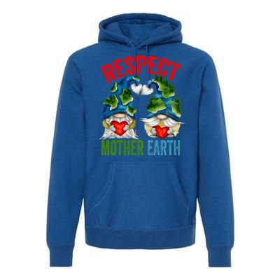 Earth Day Gnome For Hippies And Teacher Respect Mother Earth Gift Premium Hoodie