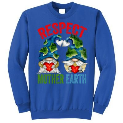 Earth Day Gnome For Hippies And Teacher Respect Mother Earth Gift Tall Sweatshirt