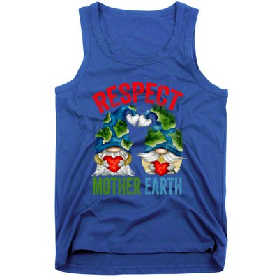 Earth Day Gnome For Hippies And Teacher Respect Mother Earth Gift Tank Top