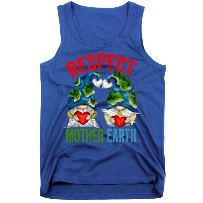 Earth Day Gnome For Hippies And Teacher Respect Mother Earth Gift Tank Top