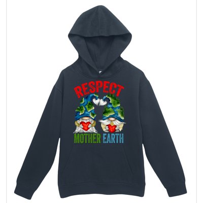 Earth Day Gnome For Hippies And Teacher Respect Mother Earth Gift Urban Pullover Hoodie