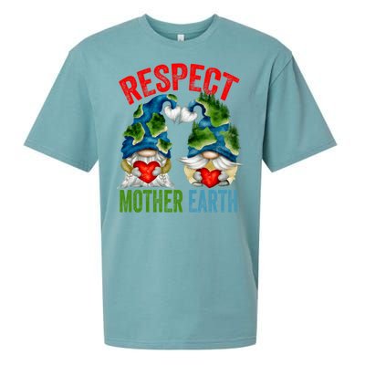 Earth Day Gnome For Hippies And Teacher Respect Mother Earth Gift Sueded Cloud Jersey T-Shirt