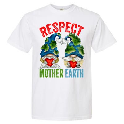 Earth Day Gnome For Hippies And Teacher Respect Mother Earth Gift Garment-Dyed Heavyweight T-Shirt