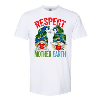 Earth Day Gnome For Hippies And Teacher Respect Mother Earth Gift Softstyle CVC T-Shirt