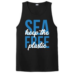 Earth Day Gift 'Keep The Sea Plastic Free' Save The Ocean Funny Gift PosiCharge Competitor Tank