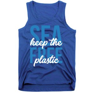 Earth Day Gift 'Keep The Sea Plastic Free' Save The Ocean Funny Gift Tank Top