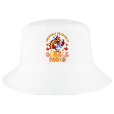 Emergency Department Gobble Squad Thanksgiving Er Nurse Cool Comfort Performance Bucket Hat