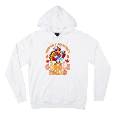 Emergency Department Gobble Squad Thanksgiving Er Nurse Hoodie