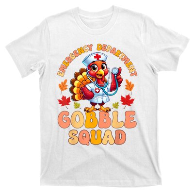 Emergency Department Gobble Squad Thanksgiving Er Nurse T-Shirt