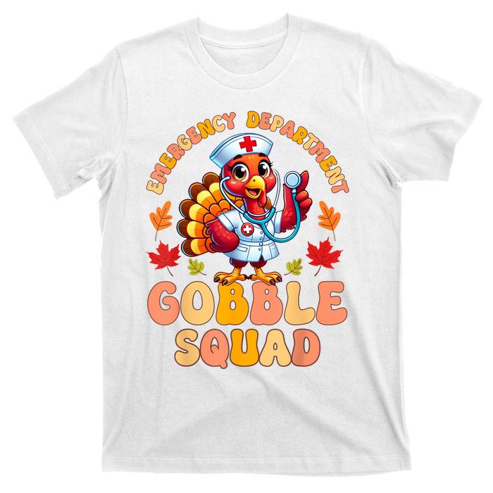 Emergency Department Gobble Squad Thanksgiving Er Nurse T-Shirt