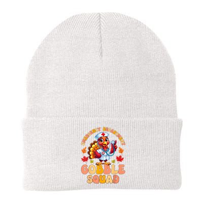 Emergency Department Gobble Squad Thanksgiving Er Nurse Knit Cap Winter Beanie