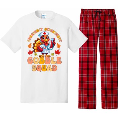 Emergency Department Gobble Squad Thanksgiving Er Nurse Pajama Set